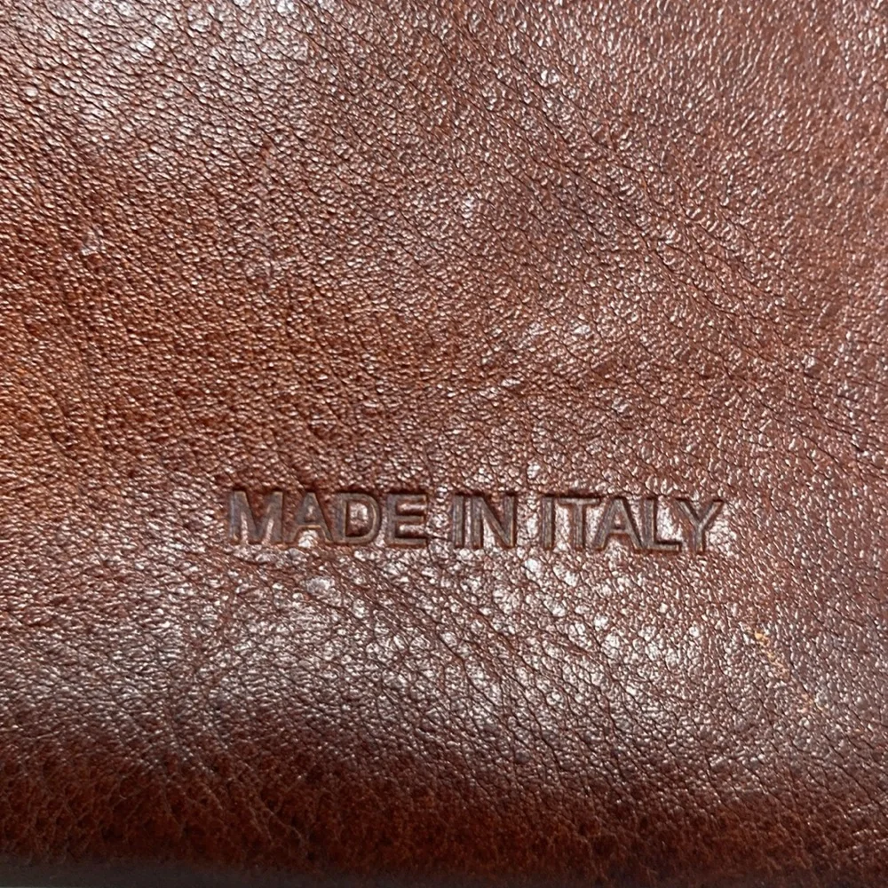 PRATESI FIRENZE Clutch Purse Genuine Leather Made in Italy - Picture 4 of 10